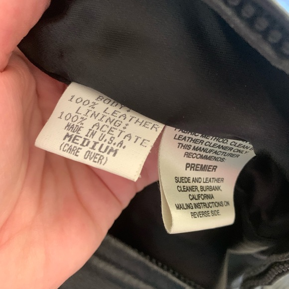 Moto Vintage John Michael Black Leather Jacket 🌴 - Picture 13 of 14